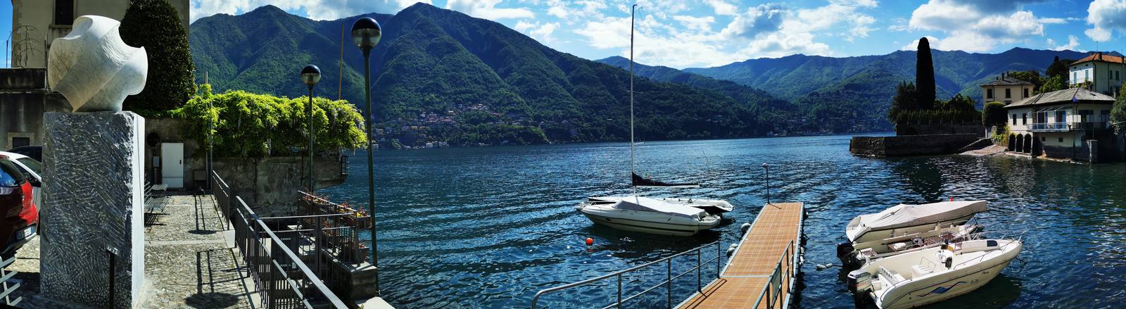 Panorama sul Lago di Como da Laglio: l'entroterra lariano intercetta una nuova domanda di esperienze rurali.