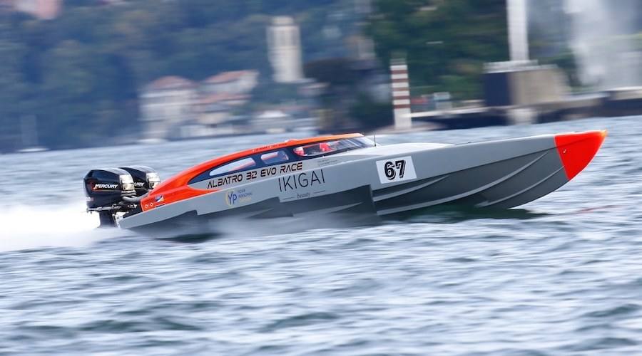 Hull number 67 at speed during a recent edition of the Centomiglia del Lario.