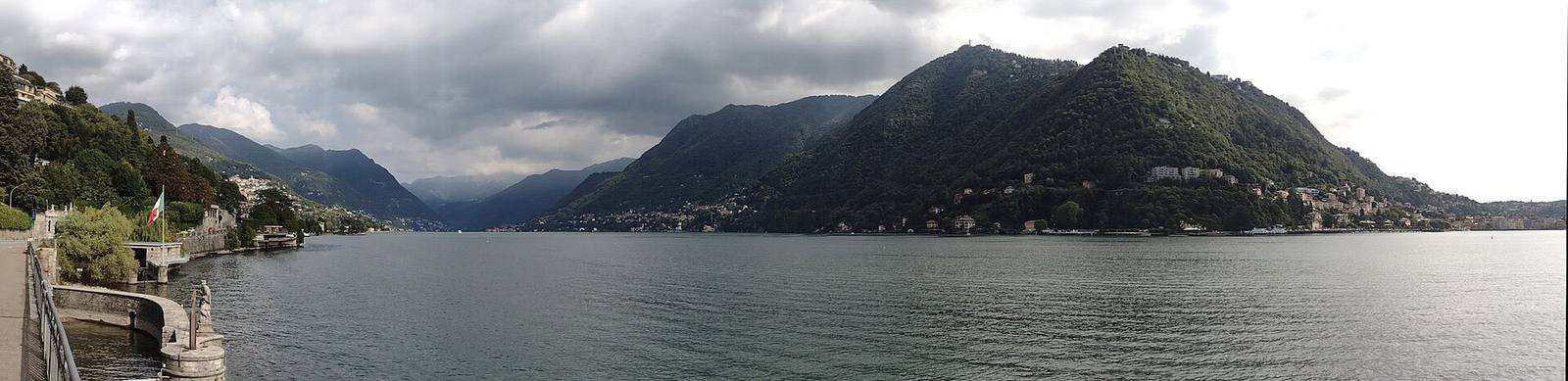 Cernobbio's lakefront, among the areas closed to traffic during the festival.