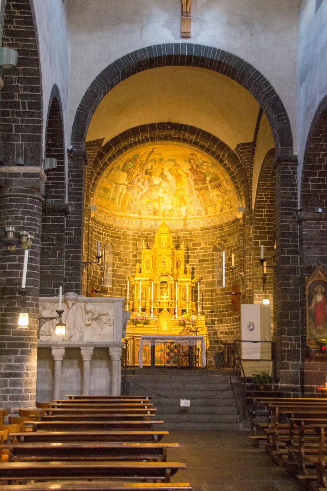 The Basilica of San Giacomo in Bellagio.