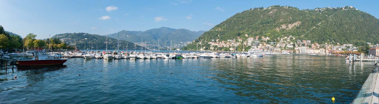 Lake Como seen from the city of Como.