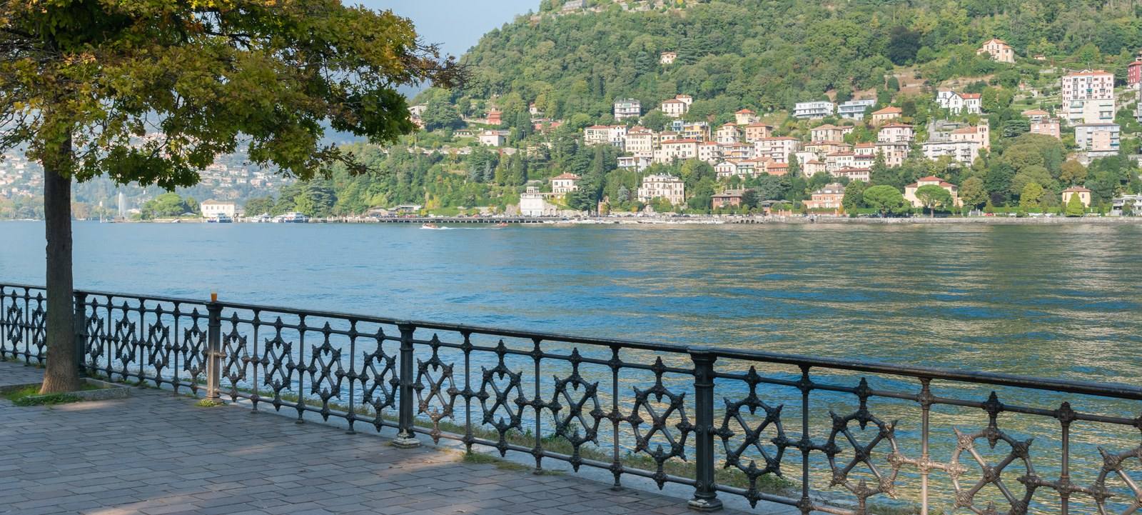 The first basin of Lake Como: the levels of the great lakes remain under observation.