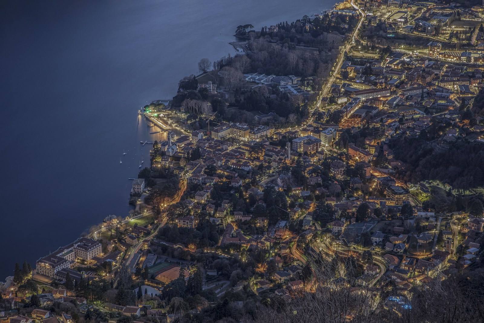 Panorama of Cernobbio, the village chosen by the group for its residential expansion.