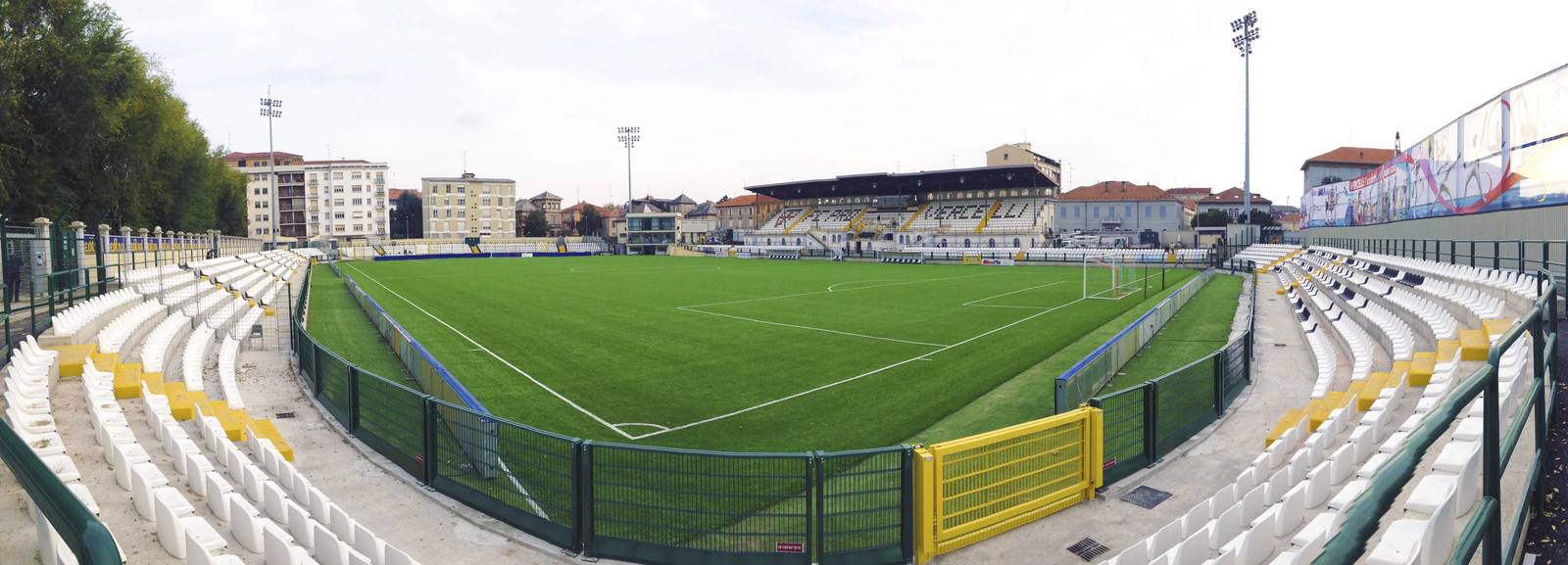 The Silvio Piola stadium in Vercelli: here, on Friday 16 October, Lecco beat Pro Vercelli 5-0 in round ten of Serie C, Group A.