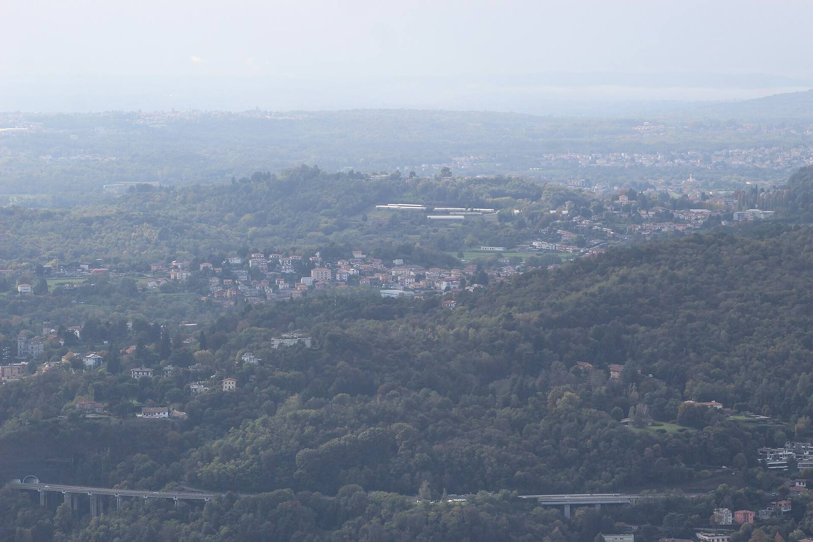 A view of San Fermo della Battaglia, the municipality that hosts the Sant'Anna hospital, the main hospital of the Como province.